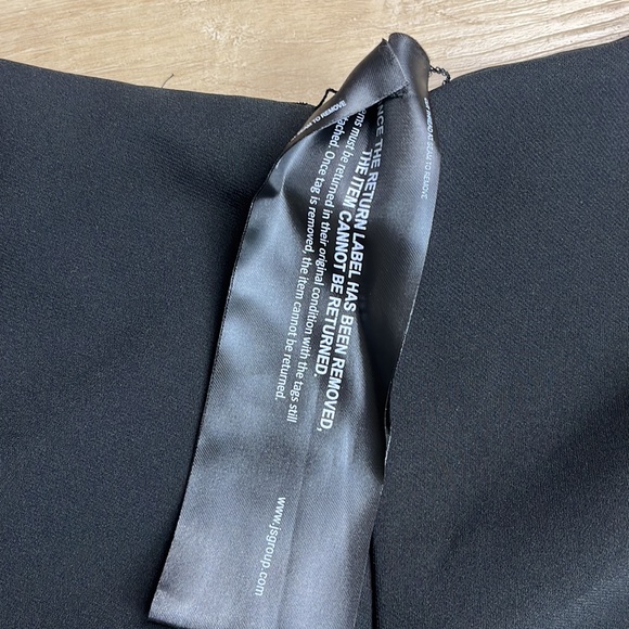 KAY UNGER Black Zeda Flowy Walk Thru Jumpsuit BLACK SIZE 8 - Picture 6 of 7